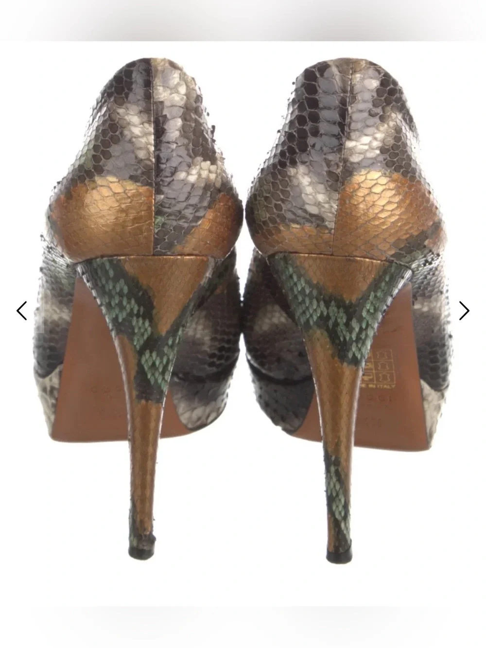 Gucci Snakeskin Animal Print Pumps